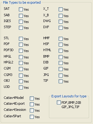 Export File Types
