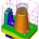 Single cavity hot runner mold for pitcher