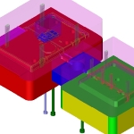 1 + 1 injection family mold